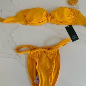 Yellow Bikini, Swimsuit, New with Tags, Size Medium, Strapless Or Straps